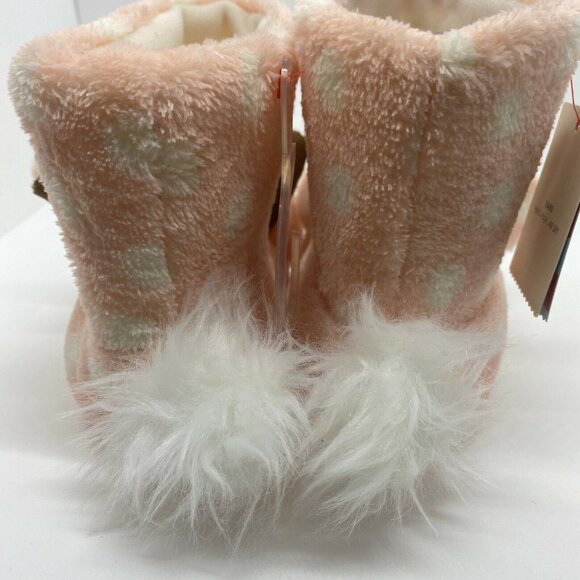Cat & Jack Toddler Deer Boot Slippers-Pink-Size 4T-5T-NWT - Picture 4 of 7
